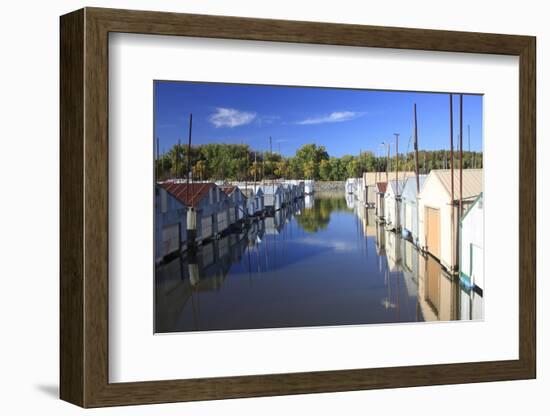 Boat Houses-X51hz-Framed Photographic Print