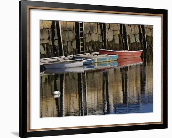 Boat in Harbor, Cape Ann, Rockport, Massachusetts, USA-Adam Jones-Framed Photographic Print