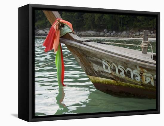 Boat, Kota Beach, Phuket, Thailand, Southeast Asia-Tondini Nico-Framed Premier Image Canvas