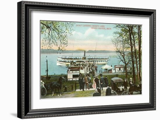 Boat Landing, Grand Rapids, Michigan-null-Framed Art Print