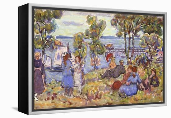 Boat Landing, Nahant Massachusetts-Maurice Brazil Prendergast-Framed Premier Image Canvas