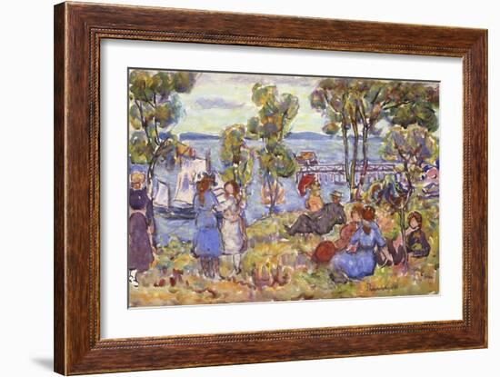 Boat Landing, Nahant Massachusetts-Maurice Brazil Prendergast-Framed Giclee Print