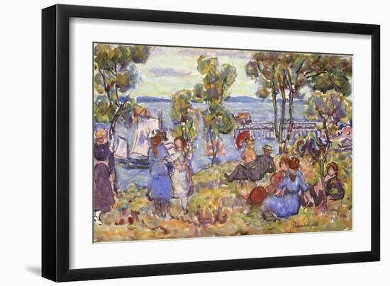 Boat Landing, Nahant Massachusetts-Maurice Brazil Prendergast-Framed Giclee Print