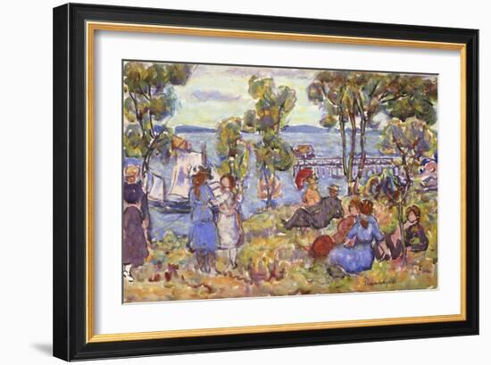 Boat Landing, Nahant Massachusetts-Maurice Brazil Prendergast-Framed Giclee Print