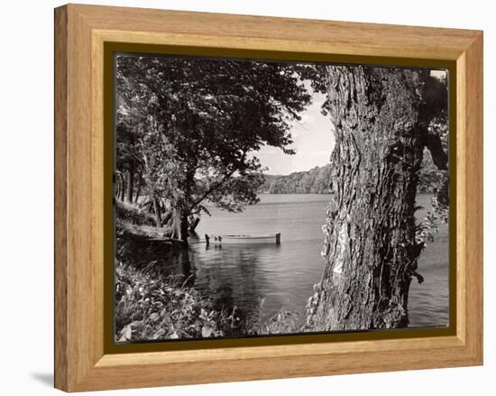 Boat Landing on the Banks of the Hudson River-Margaret Bourke-White-Framed Premier Image Canvas