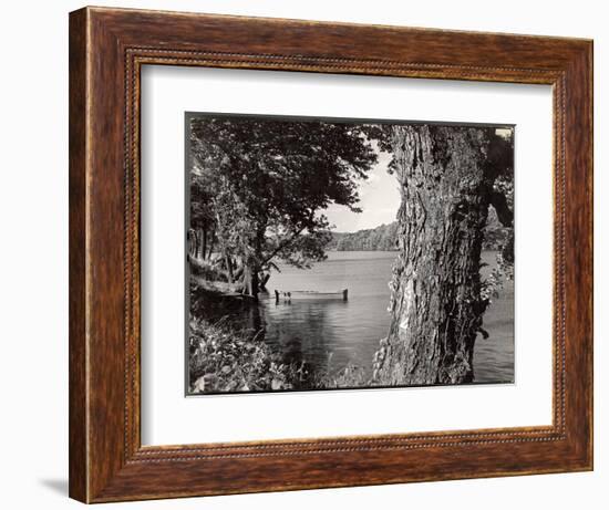 Boat Landing on the Banks of the Hudson River-Margaret Bourke-White-Framed Photographic Print