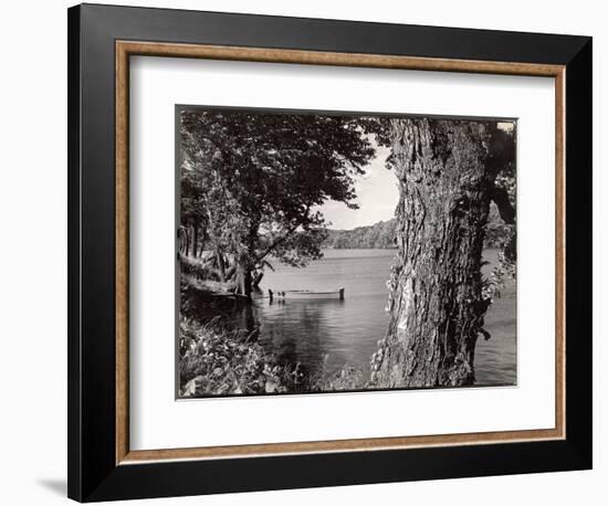 Boat Landing on the Banks of the Hudson River-Margaret Bourke-White-Framed Photographic Print