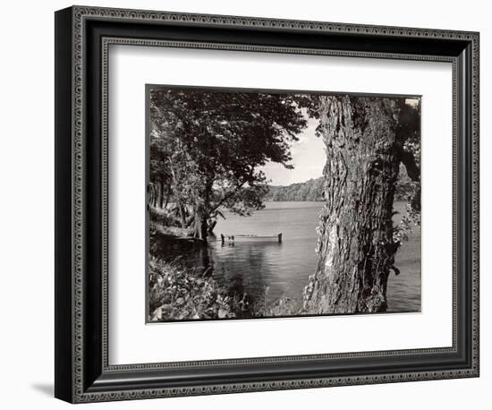 Boat Landing on the Banks of the Hudson River-Margaret Bourke-White-Framed Photographic Print