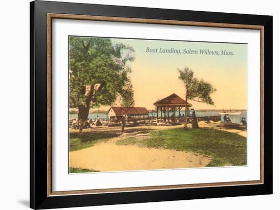 Boat Landing, Salem Willows, Mass.-null-Framed Art Print