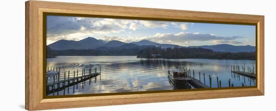 Boat Landings, Derwentwater, Keswick, Lake District National Park, Cumbria, England, UK-James Emmerson-Framed Premier Image Canvas