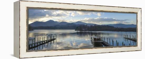 Boat Landings, Derwentwater, Keswick, Lake District National Park, Cumbria, England, UK-James Emmerson-Framed Premier Image Canvas