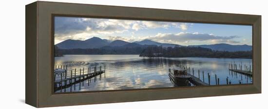 Boat Landings, Derwentwater, Keswick, Lake District National Park, Cumbria, England, UK-James Emmerson-Framed Premier Image Canvas