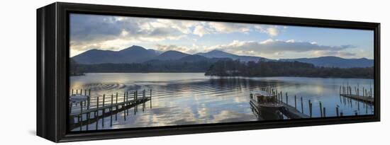 Boat Landings, Derwentwater, Keswick, Lake District National Park, Cumbria, England, UK-James Emmerson-Framed Premier Image Canvas