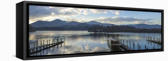 Boat Landings, Derwentwater, Keswick, Lake District National Park, Cumbria, England, UK-James Emmerson-Framed Premier Image Canvas