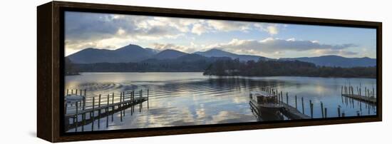 Boat Landings, Derwentwater, Keswick, Lake District National Park, Cumbria, England, UK-James Emmerson-Framed Premier Image Canvas