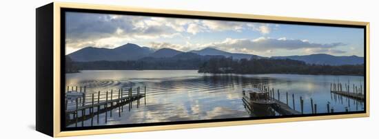 Boat Landings, Derwentwater, Keswick, Lake District National Park, Cumbria, England, UK-James Emmerson-Framed Premier Image Canvas