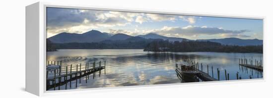 Boat Landings, Derwentwater, Keswick, Lake District National Park, Cumbria, England, UK-James Emmerson-Framed Premier Image Canvas