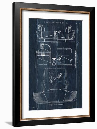 Boat Launching Blueprint I-Wild Apple Portfolio-Framed Art Print