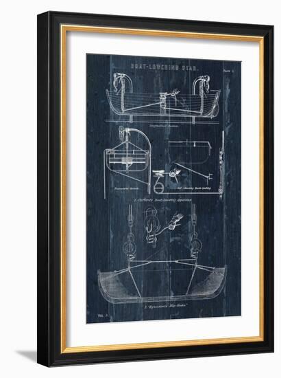 Boat Launching Blueprint I-Wild Apple Portfolio-Framed Art Print