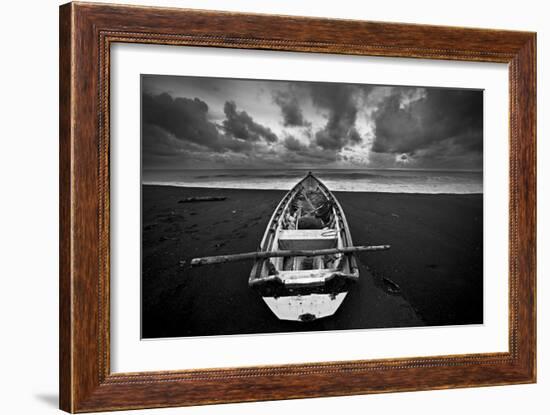 Boat, Monterico Beach-null-Framed Photographic Print