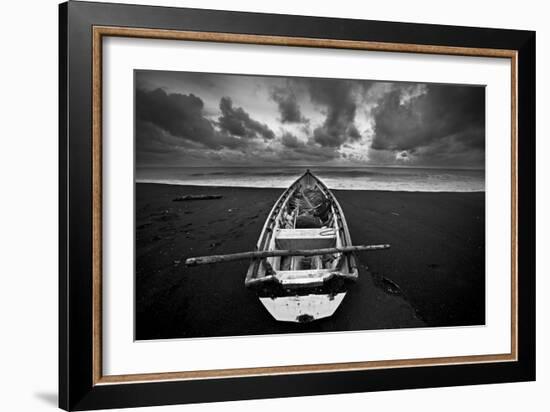 Boat, Monterico Beach-null-Framed Photographic Print