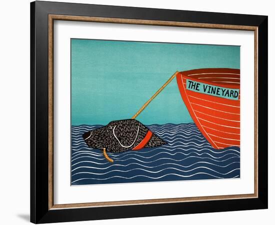 Boat Mv Black-Stephen Huneck-Framed Giclee Print