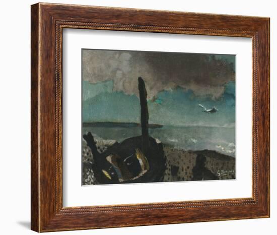 Boat on a Shore in Brittany-Georges Braque-Framed Art Print