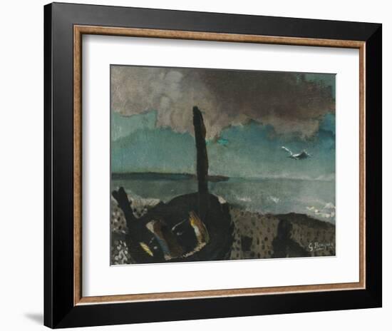 Boat on a Shore in Brittany-Georges Braque-Framed Art Print