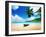 Boat on Beach Mahe Island, Seychelles-Iakov Kalinin-Framed Photographic Print