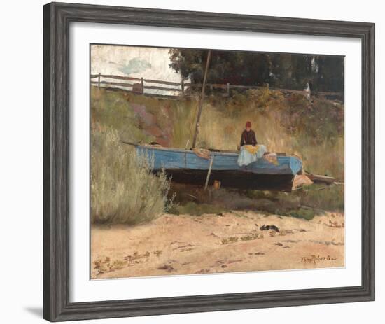 Boat on beach, Queenscliff-Tom Roberts-Framed Giclee Print