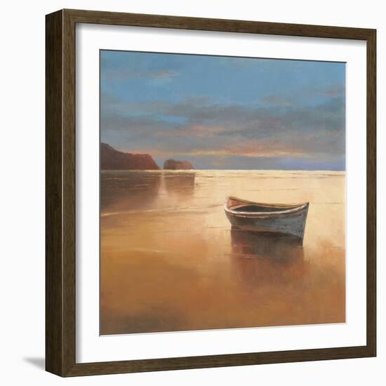 Boat on Beach-TC Chiu-Framed Art Print