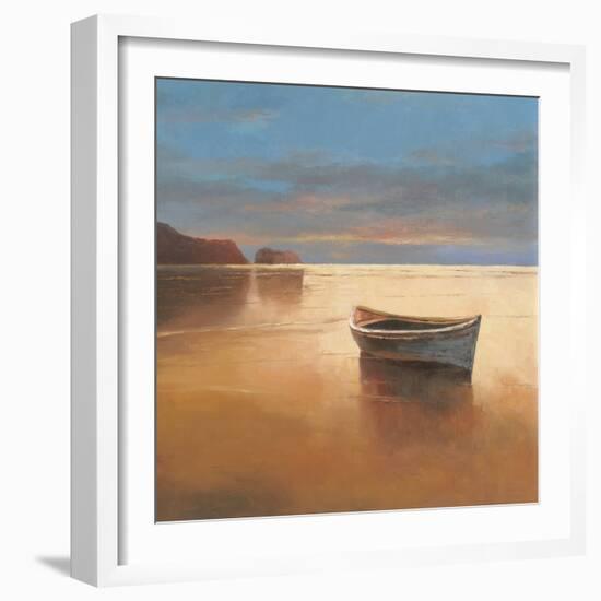 Boat on Beach-TC Chiu-Framed Art Print