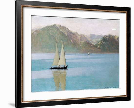 Boat on Lake Geneva, 1892-F?lix Vallotton-Framed Giclee Print