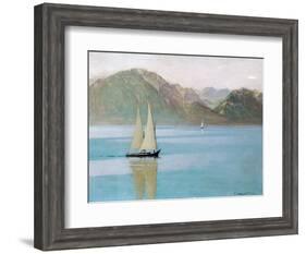 Boat on Lake Geneva, 1892-F?lix Vallotton-Framed Giclee Print