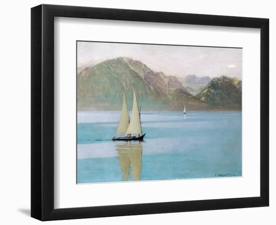 Boat on Lake Geneva, 1892-F?lix Vallotton-Framed Giclee Print