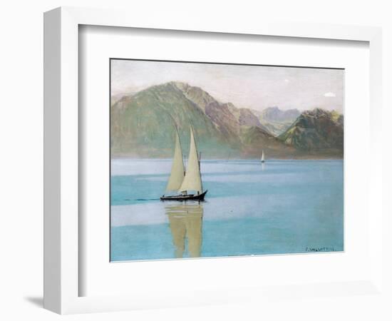Boat on Lake Geneva, 1892-F?lix Vallotton-Framed Giclee Print