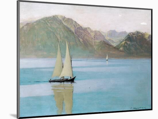 Boat on Lake Geneva, 1892-F?lix Vallotton-Mounted Giclee Print