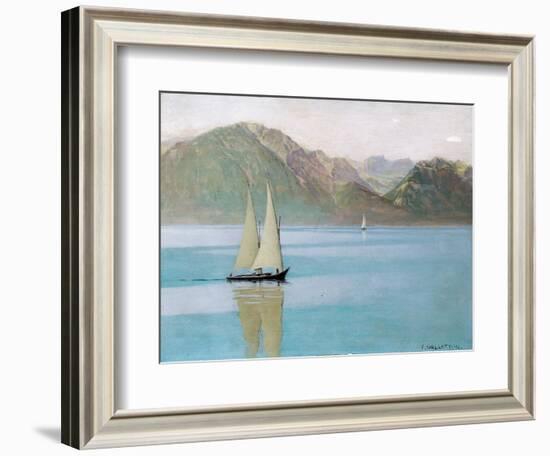 Boat on Lake Geneva, 1892-F?lix Vallotton-Framed Giclee Print