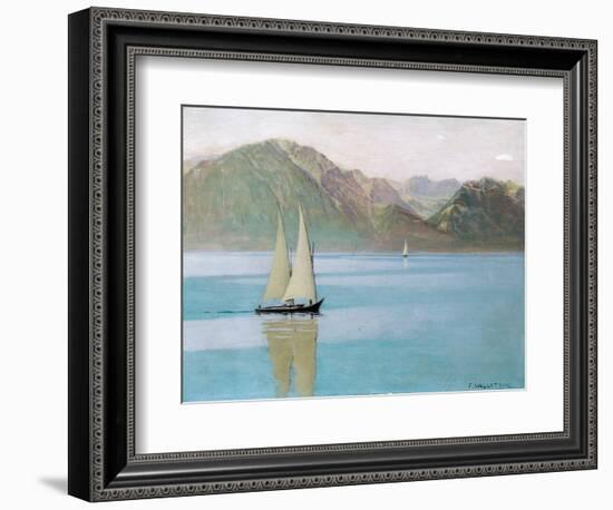 Boat on Lake Geneva, 1892-F?lix Vallotton-Framed Giclee Print