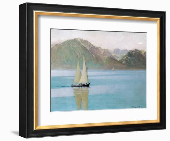 Boat on Lake Geneva, 1892-F?lix Vallotton-Framed Giclee Print