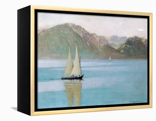 Boat on Lake Geneva, 1892-F?lix Vallotton-Framed Premier Image Canvas