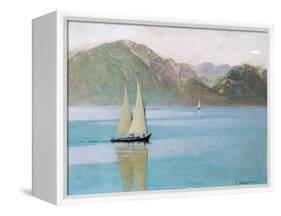 Boat on Lake Geneva, 1892-F?lix Vallotton-Framed Premier Image Canvas