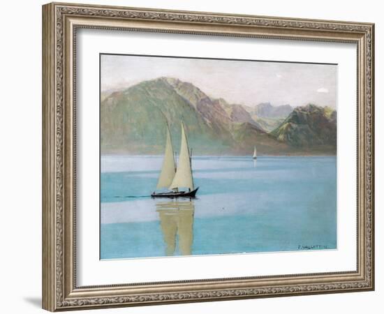 Boat on Lake Geneva, 1892-F?lix Vallotton-Framed Giclee Print