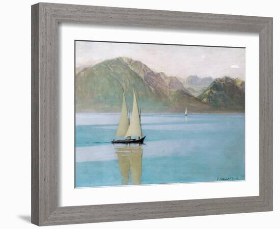 Boat on Lake Geneva, 1892-F?lix Vallotton-Framed Giclee Print