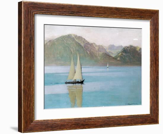 Boat on Lake Geneva, 1892-F?lix Vallotton-Framed Giclee Print