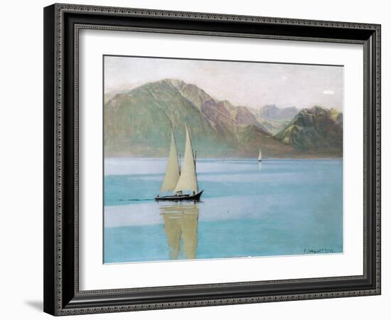 Boat on Lake Geneva, 1892-F?lix Vallotton-Framed Giclee Print