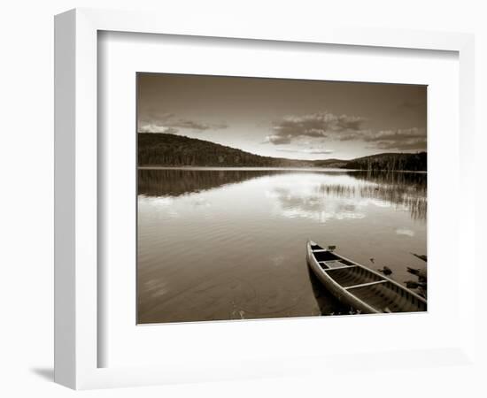 Boat on Lake in New Hampshire, New England, USA-Peter Adams-Framed Photographic Print