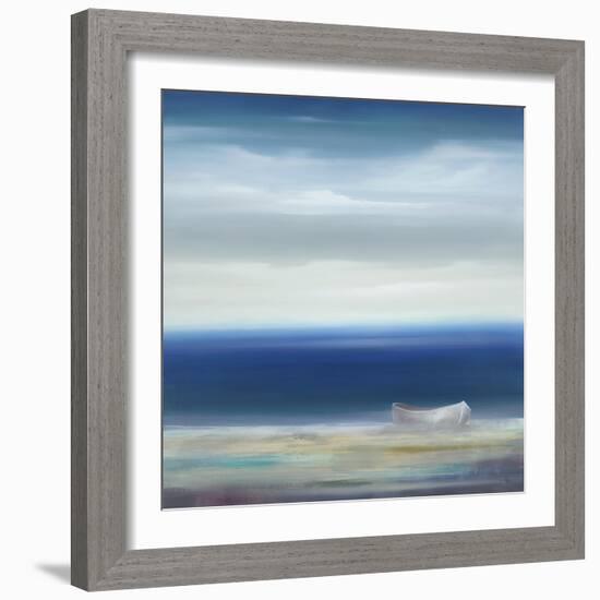 Boat on Shore-Kc Haxton-Framed Art Print