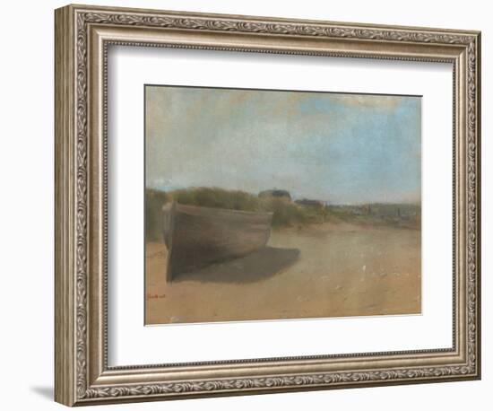 Boat on the Beach, C.1869-Edgar Degas-Framed Giclee Print