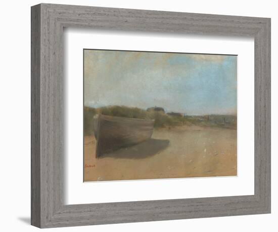 Boat on the Beach, C.1869-Edgar Degas-Framed Giclee Print